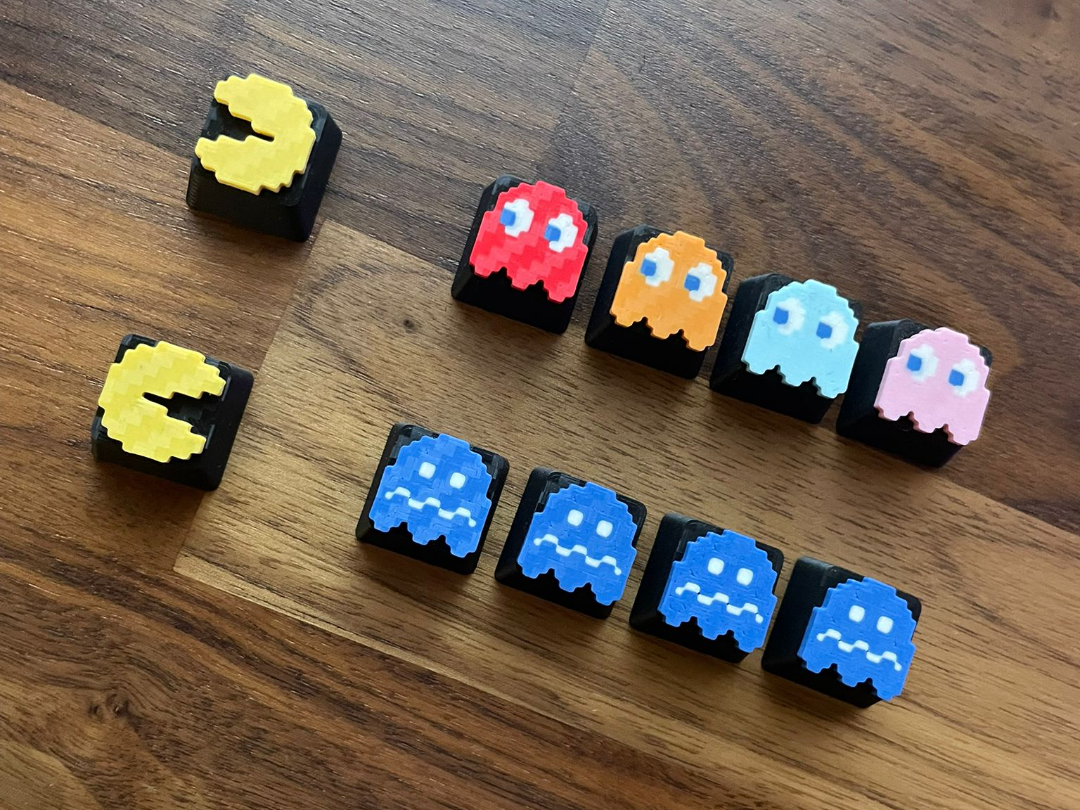 Pac Man Keycaps