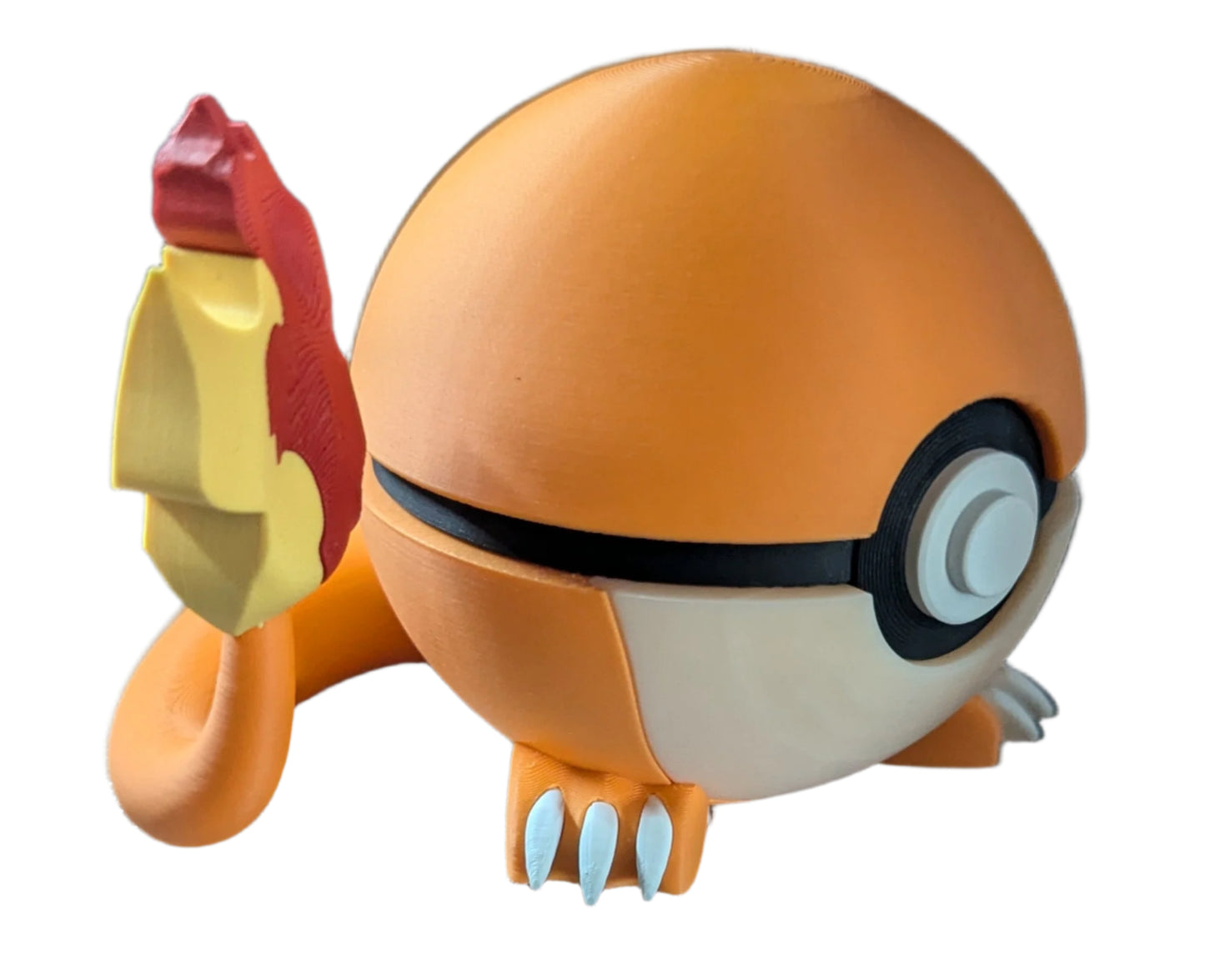 Charmander-Inspired Pokeball 3D Model | Unique Collectible for Pokémon Fans